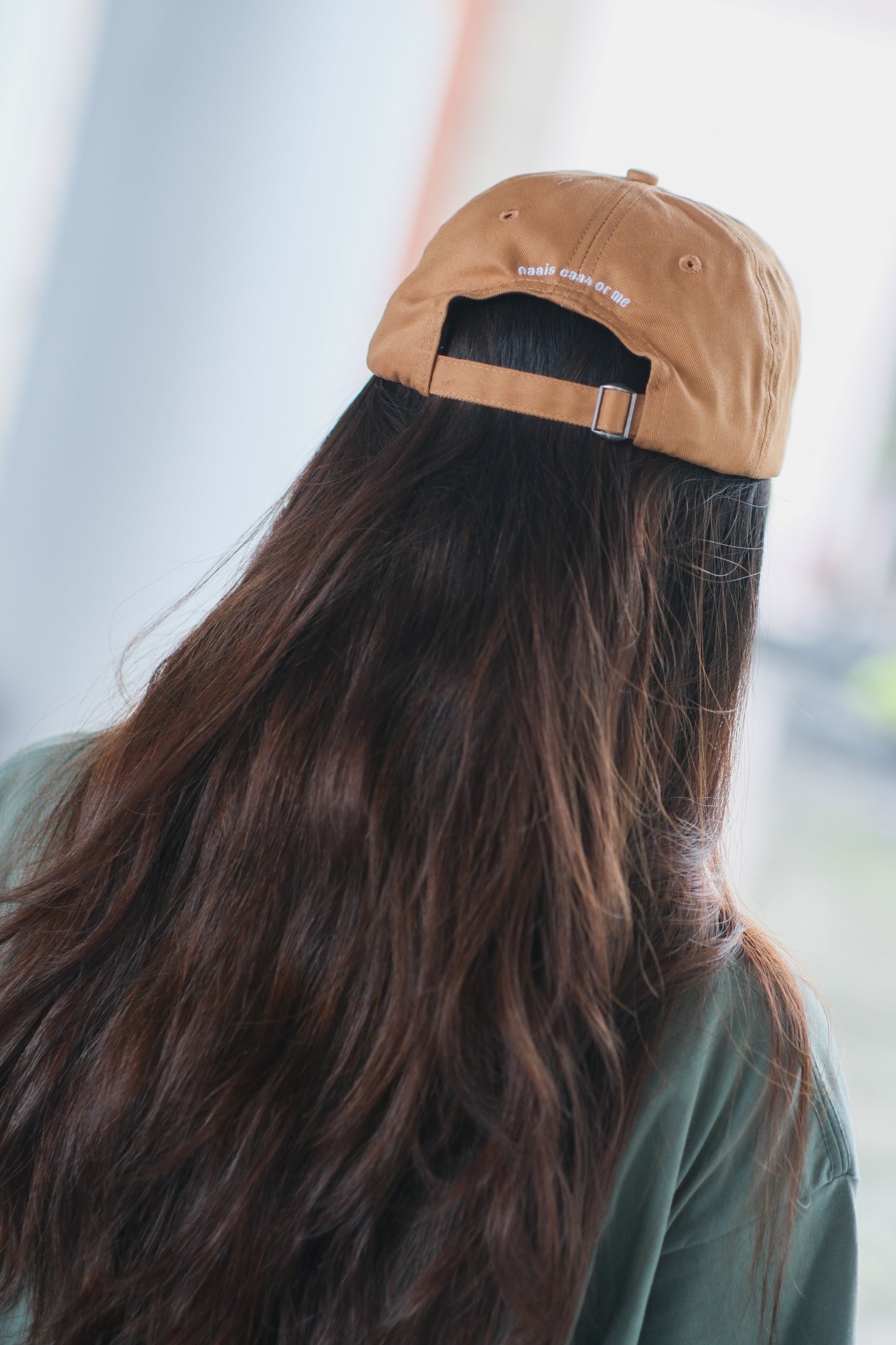 Hong Kong Style Embroidered Cap - Milk Tea 2.0