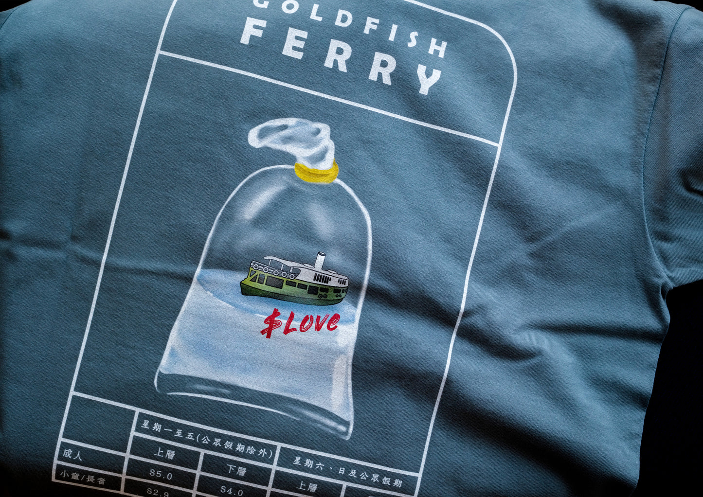 Goldfish Ferry oversized T-shirts