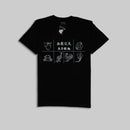 Black t-shirt with Hong Hong gambling game graphics