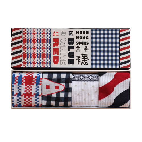 RED WHITE BLUE SOCKS BOX SET [盒裝紅白藍襪]