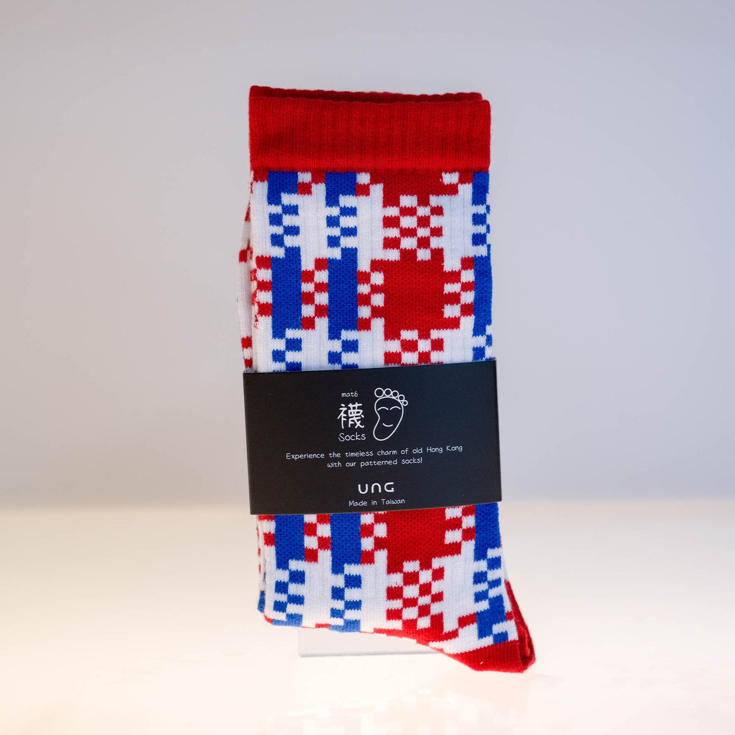 RED WHITE BLUE SERIES SOCKS (4 Types in a box)