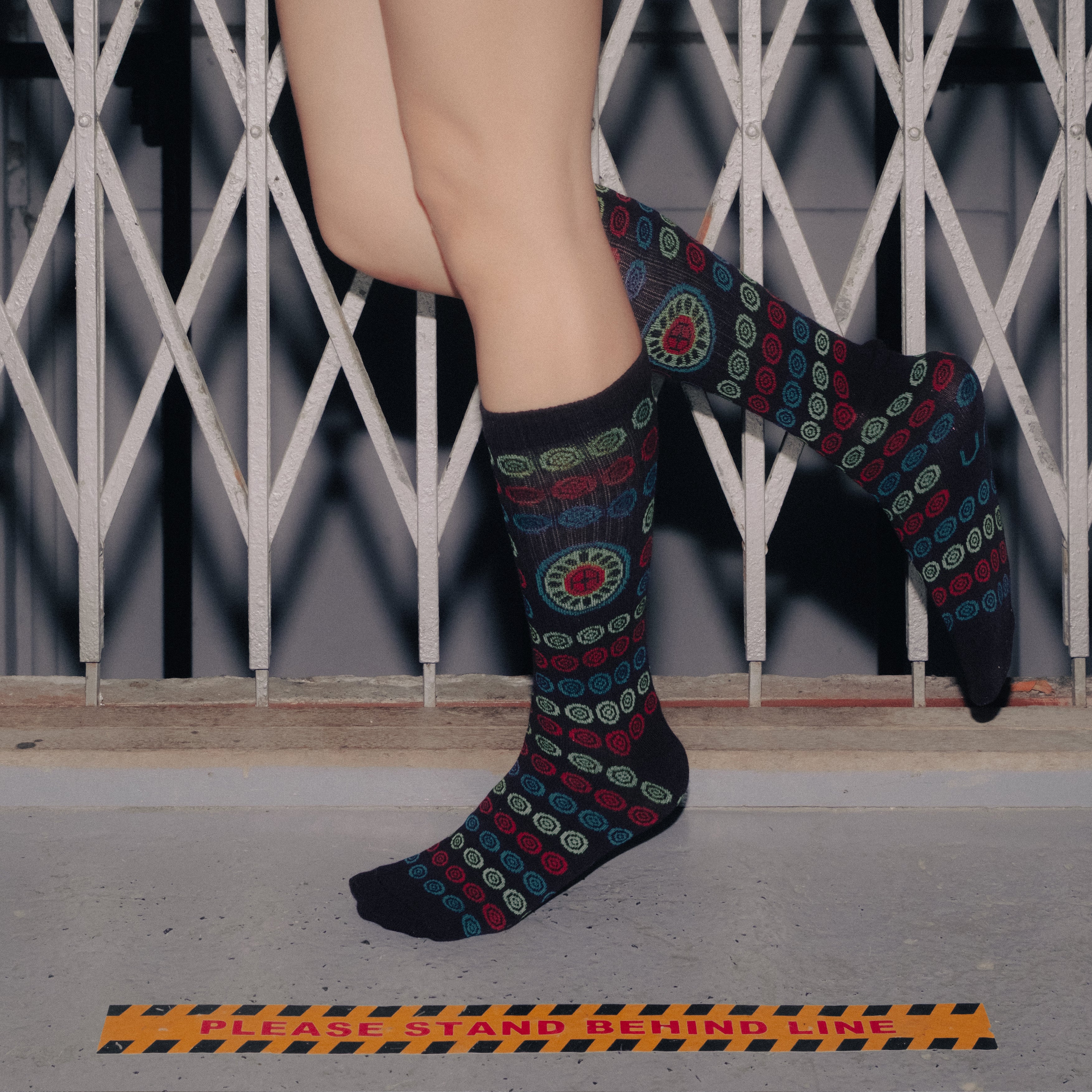 CIRCLE TILES SOCKS, MAHJONG [筒子襪]