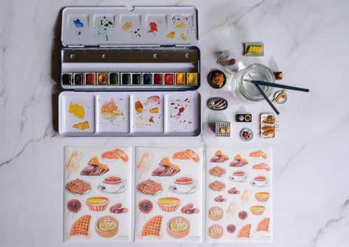 Nostalgic Hong Kong food sticker (three sheets)