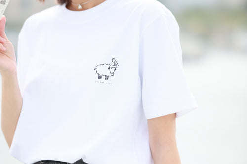SHEEP AND BIRD T-SHIRT [羊鳥]